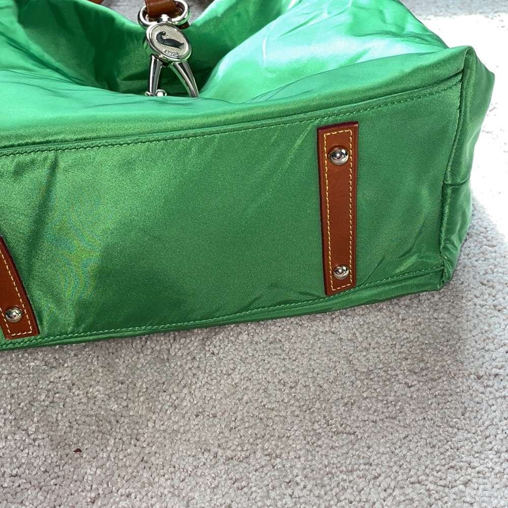Dooney & Bourke Green and Brown Shoulder Bag - Picture 6 of 13